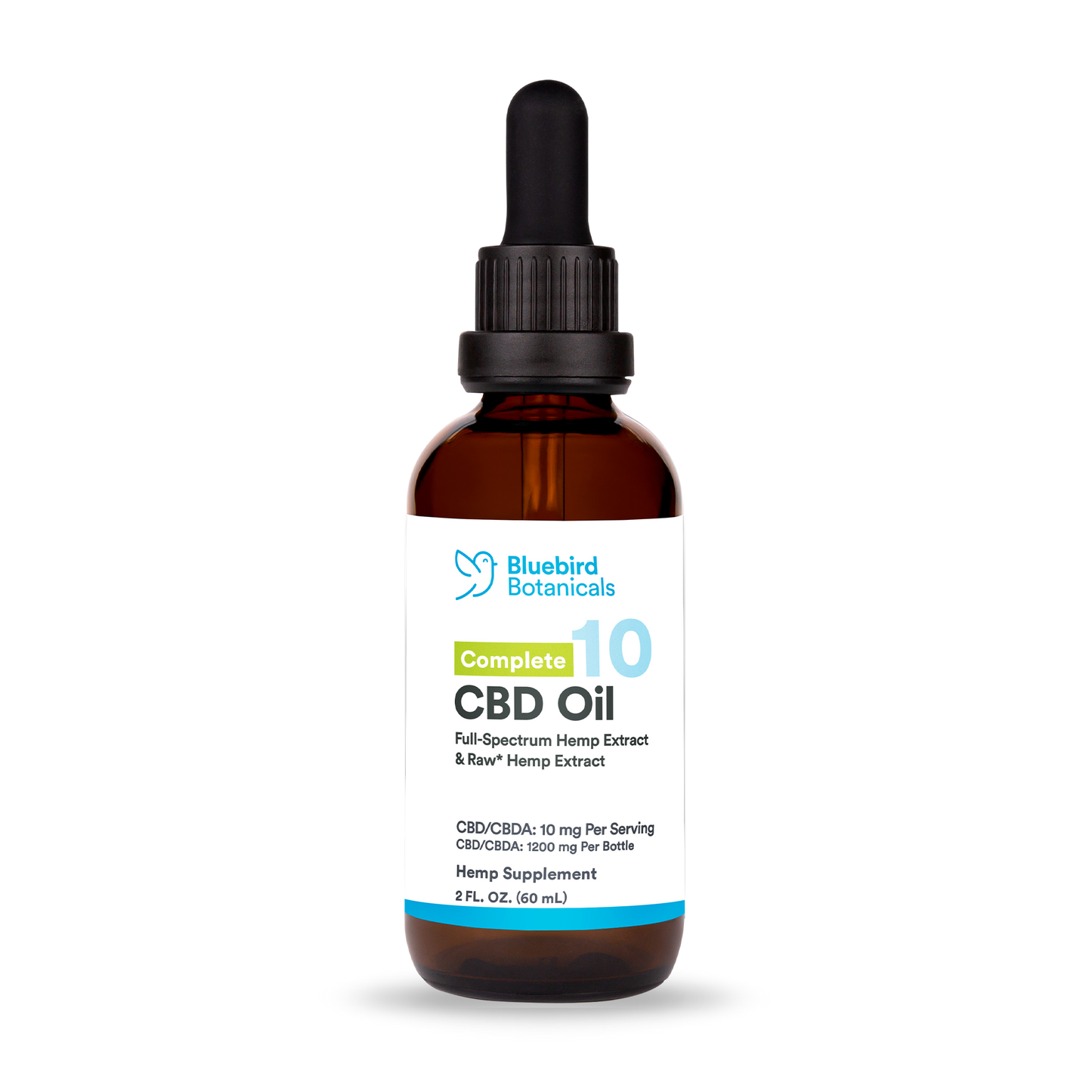 Complete CBDA + CBD Oil (10 mg/serving)  Bluebird Botanicals 2oz - $69.95  