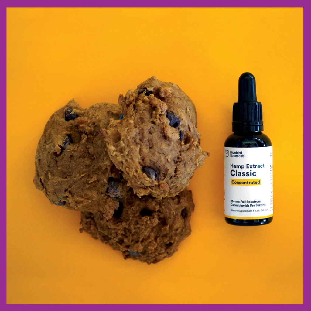 Pumpkin Chocolate Chip Cookies with CBD